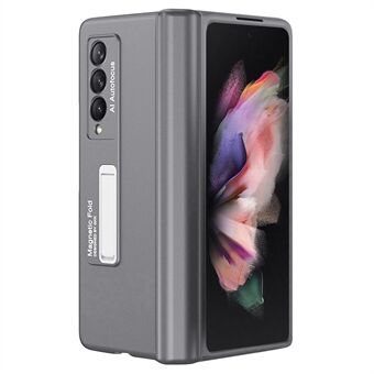 GKK Til Samsung Galaxy Z Fold3 5G Magnetisk Absorption Hængsel Telefon Case PC + Hærdet glas Fuld beskyttelsesskal med Kickstand