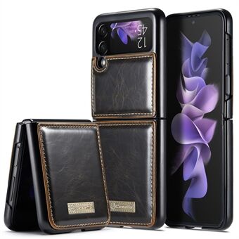 CASEME 003 Series Fint håndværk Voksagtig tekstur PU-læder telefoncover Telefoncover til Samsung Galaxy Z Flip3 5G