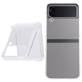 Til Samsung Galaxy Z Flip3 5G hårdt pc-cover Anti-ridse gennemsigtigt vippet telefoncover