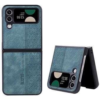 AZNS til Samsung Galaxy Z Flip3 5G påtrykt mønster PU-læderbelagt folde-pc-etui Anti-ridse mobiltelefoncover
