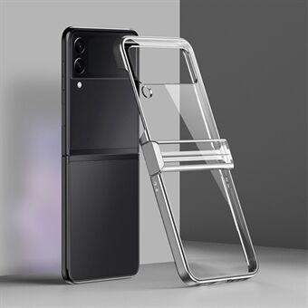 Galvaniseret slim etui til Samsung Galaxy Z Flip3 5G stødsikkert hårdt pc-cover Anti-ridse krystalklart telefoncover