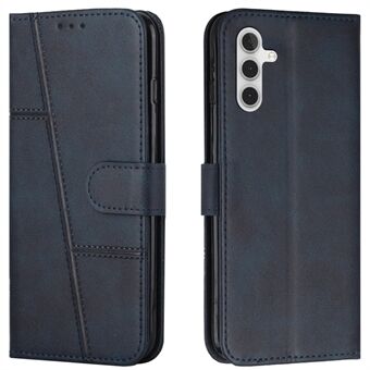 Stitch Lines Design PU-læder Anti-fingeraftryk telefoncover Flip Stand Wallet Phone Folio Case til Samsung Galaxy A13 5G / A04s 4G (164,7 x 76,7 x 9,1 mm)