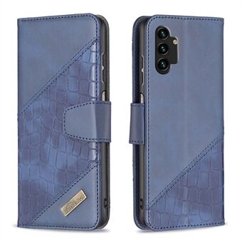 BINFEN COLOR BF04 til Samsung Galaxy A13 4G / A13 5G / A04 4G (164,4 x 76,3 x 9,1 mm) Crocodile Texture Wallet Læder Velbeskyttet Anti-drop Mobiltelefon Stand Case