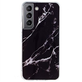 Til Samsung Galaxy S22 5G Soft TPU IMD Marmor mønster telefoncover Anti-ridse Anti-drop rygcover