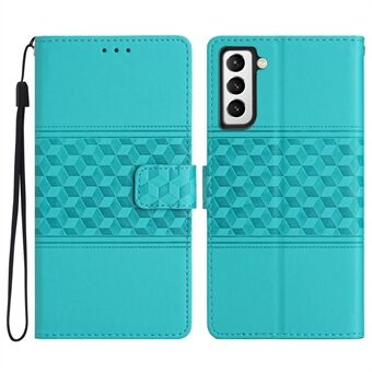 Anti-ridse telefoncover til Samsung Galaxy S22 5G, tegnebog, hud-touch-følelse Retro præget mønster Stand læder telefoncover