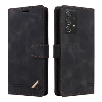 007-serien til Samsung Galaxy A33 5G læderpung telefonetui Skin-touch beskyttelsescover med Stand