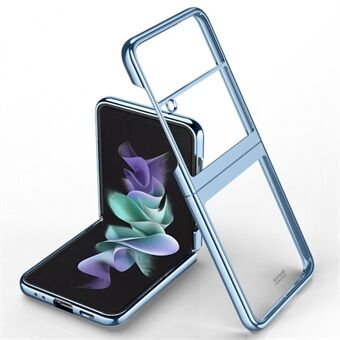 Til Samsung Galaxy Z Flip4 5G galvanisering hårdt pc-bagcover Gennemsigtigt foldetelefoncover