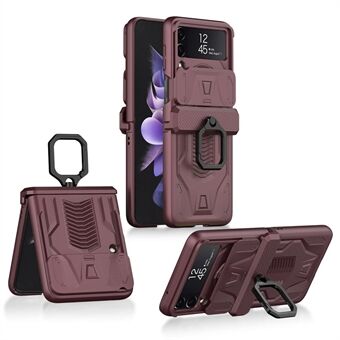 GKK til Samsung Galaxy Z Flip4 5G Anti-drop magnetisk hængsel telefoncover Skydekamerabeskyttelse Hard PC Foldebagcover Kickstand