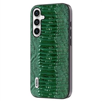ABEEL Back Phone Case til Samsung Galaxy A14 4G / 5G , ægte ko læder coated PC+TPU Crocodile Texture Cover