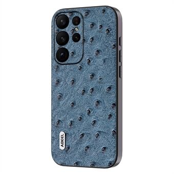 ABEEL Ostrich Texture Phone Case til Samsung Galaxy S23 Ultra ægte ko læder+PC+TPU telefoncover