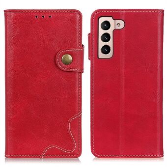 Anti-ridse PU læder telefoncover til Samsung Galaxy S23+ S-formet Texture Flip Stand Wallet Phone Case