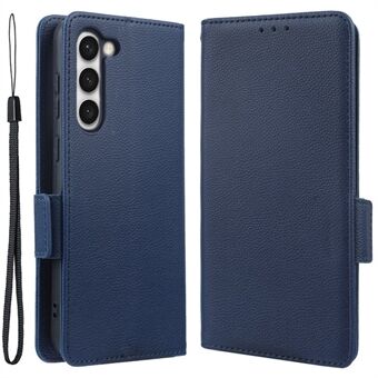 Anti-fald telefoncover til Samsung Galaxy S23+, Litchi Texture Stand Wallet PU Læder Magnetisk Lås Beskyttende Folio Flip Telefon Cover