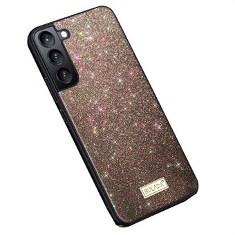 SULADA til Samsung Galaxy S23+ PU-læderbelagt pc + TPU Hybrid-etui Glitter Pailletter Anti-drop telefoncover