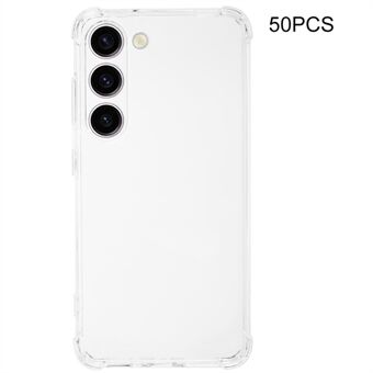 50 stk 1,5 mm TPU-cover til Samsung Galaxy S23+ Clear Shell Hjørnebeskyttelse Vandmærkefrit telefoncover