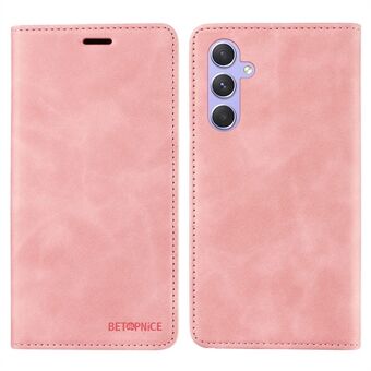 BETOPNICE 003 Telefon Stand Cover til Samsung Galaxy A54 5G, Anti-Dust Wallet RFID Blocking PU læder taske