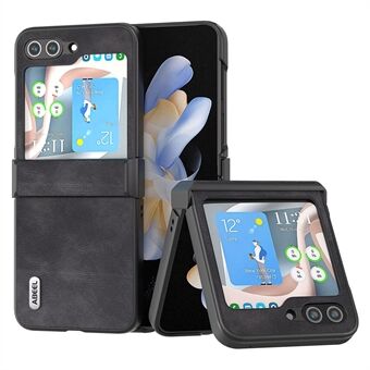 ABEEL Hinge Design Phone Case til Samsung Galaxy Z Flip5 5G, Kohud Texture PU Læder + PC Cover