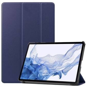 Til Samsung Galaxy Tab S9 Tri-fold Stand Folio-etui i PU-læder med automatisk tænd/sluk-funktion til tablet