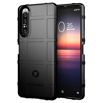 Anti-shock Square Grid Texture Thicken TPU-cover til Sony Xperia 1 II