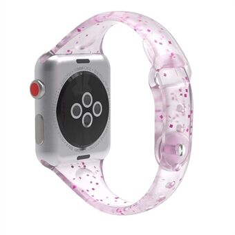 Flash Powder Udsøgt Silicone Watch Strap Udskiftning Band til Apple Watch Series 6 SE 5 4 40mm, Serie 3/2/1 38mm
