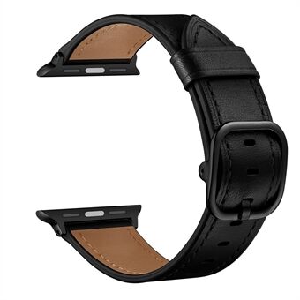 DS Style ægte læderurbånd til Apple Watch Series 6 / SE / 5/4 44mm / Series 3 2 1 Watch 42mm