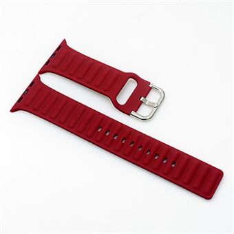 Fashion silikone urrem til Apple Watch Series 1/2/3 38MM / Watch Series 4/5/6 / SE 40MM