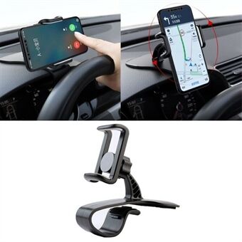 Bil Dashboard 360 graders drejeligt Mobiltelefon Holder Stand