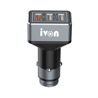 IVON CC36 5V 4.2A + QC3.0 3 USB Fast Charging Cigarette Lighter Car Charger Adapter