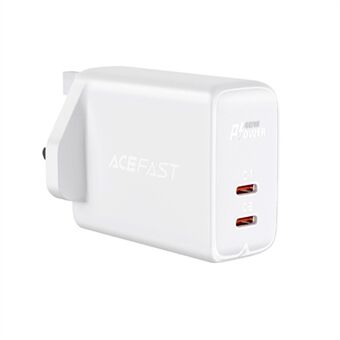 ACEFAST A12 PD40W USB C+C Dual Port Wall Charger Power Adapter UK Plug