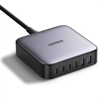 UGREEN 200W 4 USB-C + 2 USB-A GaN Fast Charger Set Multi-Port Wall Charger with 1m 100W Cable + 1.5m Power Cable