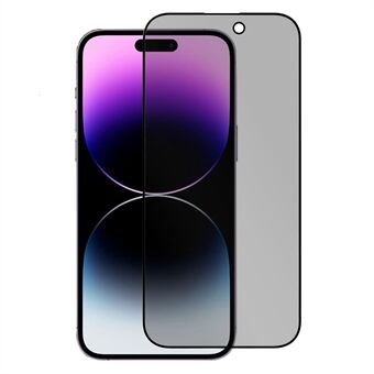 Til iPhone 14 Pro Max Anti-peep skærmbeskytter Anti-ridse Corning Gorilla glasbuekanter Fuldt dækket hærdet glasfilm