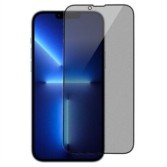 RURIHAI Til iPhone 13 Pro Max 6,7 tommer / 14 Plus Anti-spion fuldlim beskyttelsesfilm AG mat høj aluminium-silicone glas fuld skærmbeskytter