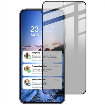 Samsung Galaxy S23 Skærmbeskyttelse m. Privacy Funktion - Gennemsigtigt