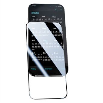 BENKS 0,3 mm tynd skærmbeskytter til iPhone 15 Plus Anti-spy Høj aluminium-silikone glas skærmfilm