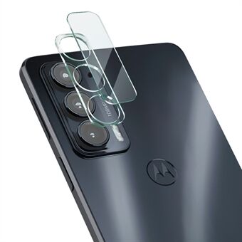 IMAK slidstærkt hærdet glas linsefilm dækket med høj gennemsigtig akryl linsehætte til Motorola Edge 20/ Edge Lite Luxury Edition