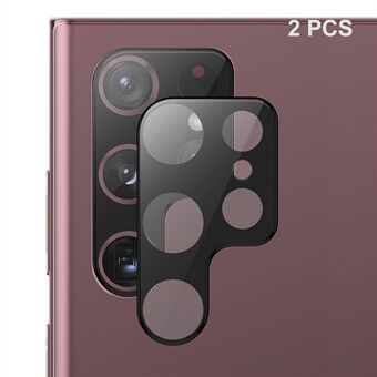 ENKAY HAT Prince 2 stk til Samsung Galaxy S23 Ultra kamera linsebeskytter Anti-ridse ultra klart hærdet glas linsefilm