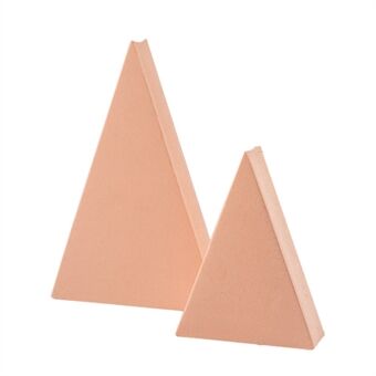 2 stk/sæt 15+12 cm trekantfotografering rekvisit bordpynt geometrisk form poseringsdekoration - nøgen
