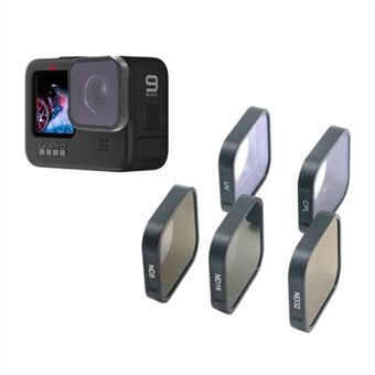Professionelt objektivfilter ND32 Neutral Density Lens Shutter Filter Lens Protector til GoPro Hero 9 Black