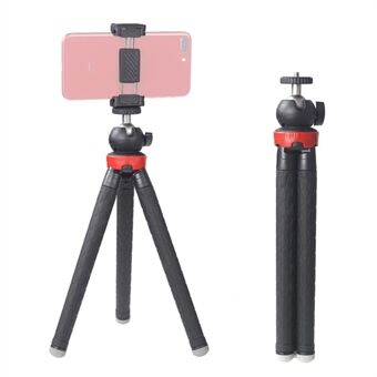 XILETU XS-110 bærbart kamerastativstativ Travel Outdoor Live Selfie Stick- Stand med telefonklip