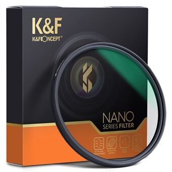 K&F CONCEPT KF01.1225 18-lags belagt ultratyndt CPL-filter 82 mm Nano-X cirkulært polarisationsfilter til Nikon Canon Sony -kameraer