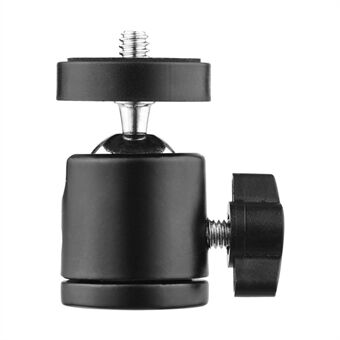 Head kuglehoved 360-graders roterende skrue Head baseadapter med Universal 1/4-tommers skruehoved til DSLR ILDC kamera DV