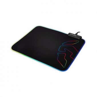Gamingmåtte med LED Lys - Krom Knout RGB - 32 x 27 x 0,3 cm - Sort