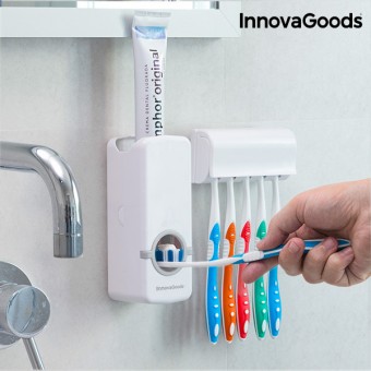 InnovaGoods Tandpastadispenser med Tandbørsteholder