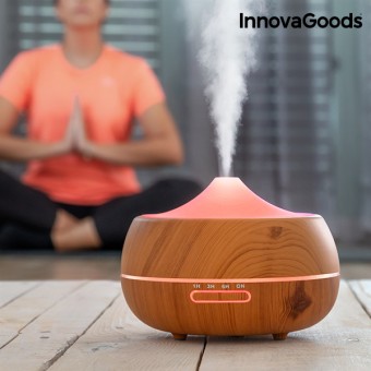 InnovaGoods Aromaterapeutisk Luftfugter med Træduft