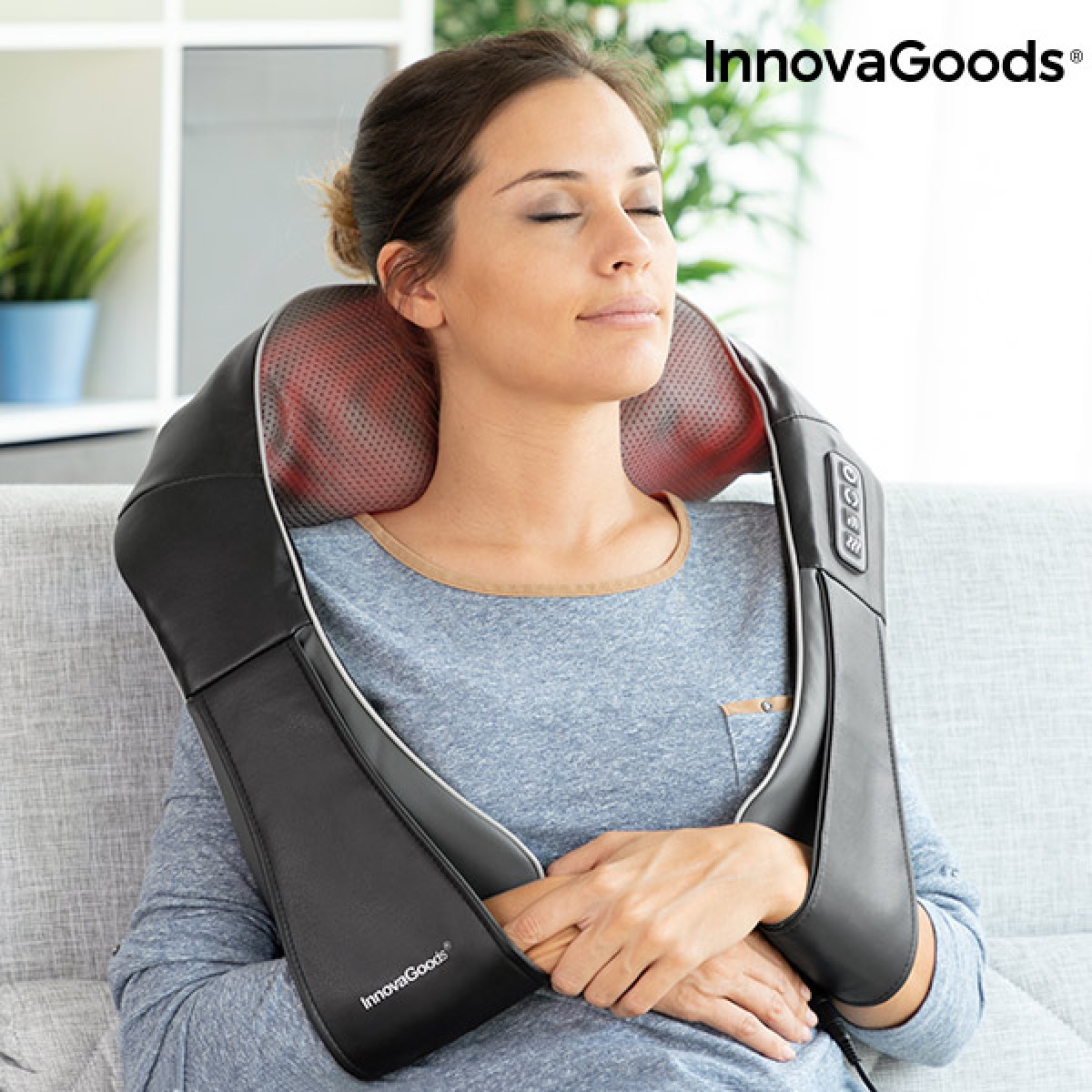 Shiatsu Pro Massager Massageapparat InnovaGoods 24 W
