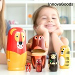 Matryoshka Dyrefigurer i Træ - Funimals InnovaGoods - 11 Dele