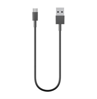 Mini Datakabel & Opladerkabel- - Micro USB  til USB kabel - 30 cm - Sort