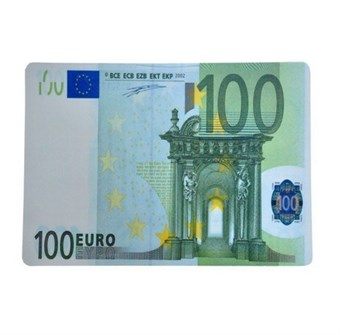 EURO musemåtte med 100 EU seddel