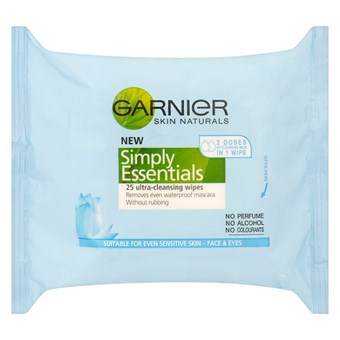 Garnier Skin Active Simply Essential Wipes - Renseservietter - 25 stk.