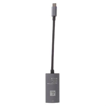 20 cm Type-C Male to HDMI Female Digital 4K Adapter - Sort