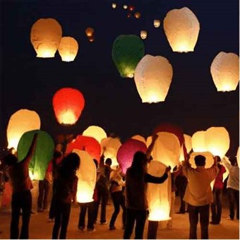 Kinesiske flyvende Kongming Sky lanterner